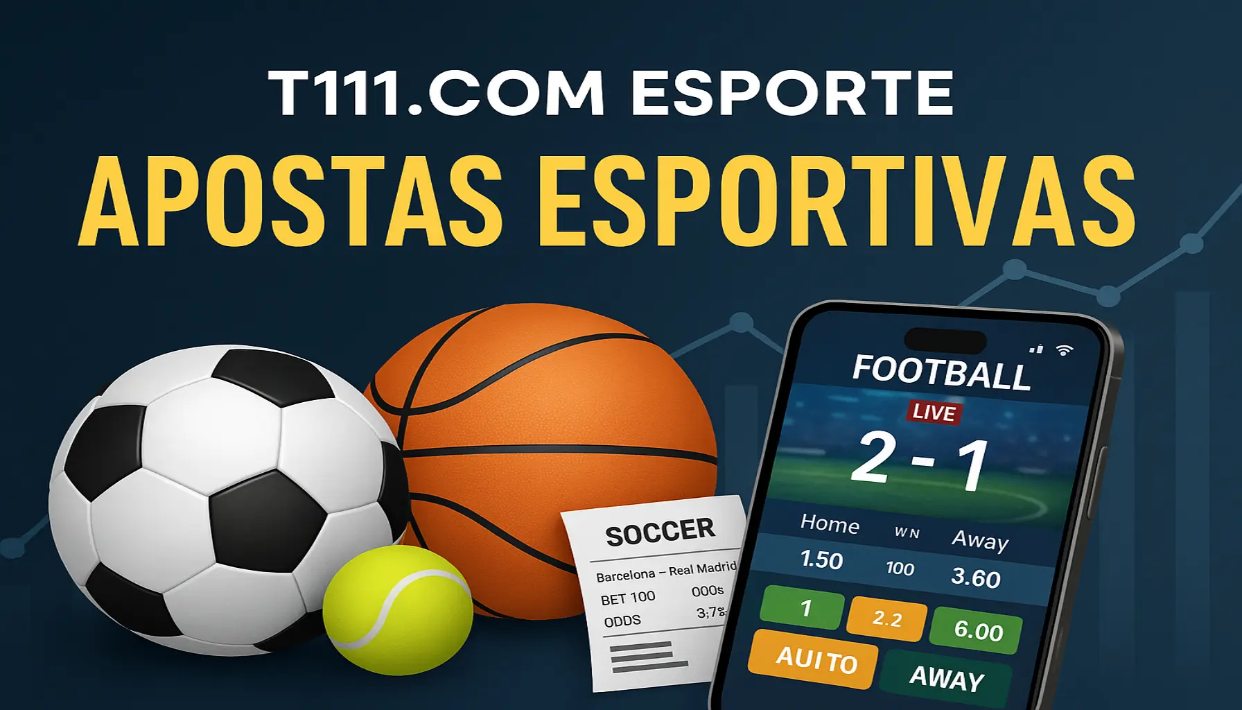 Aposte em apostas esportivas no cassino online T111.COM