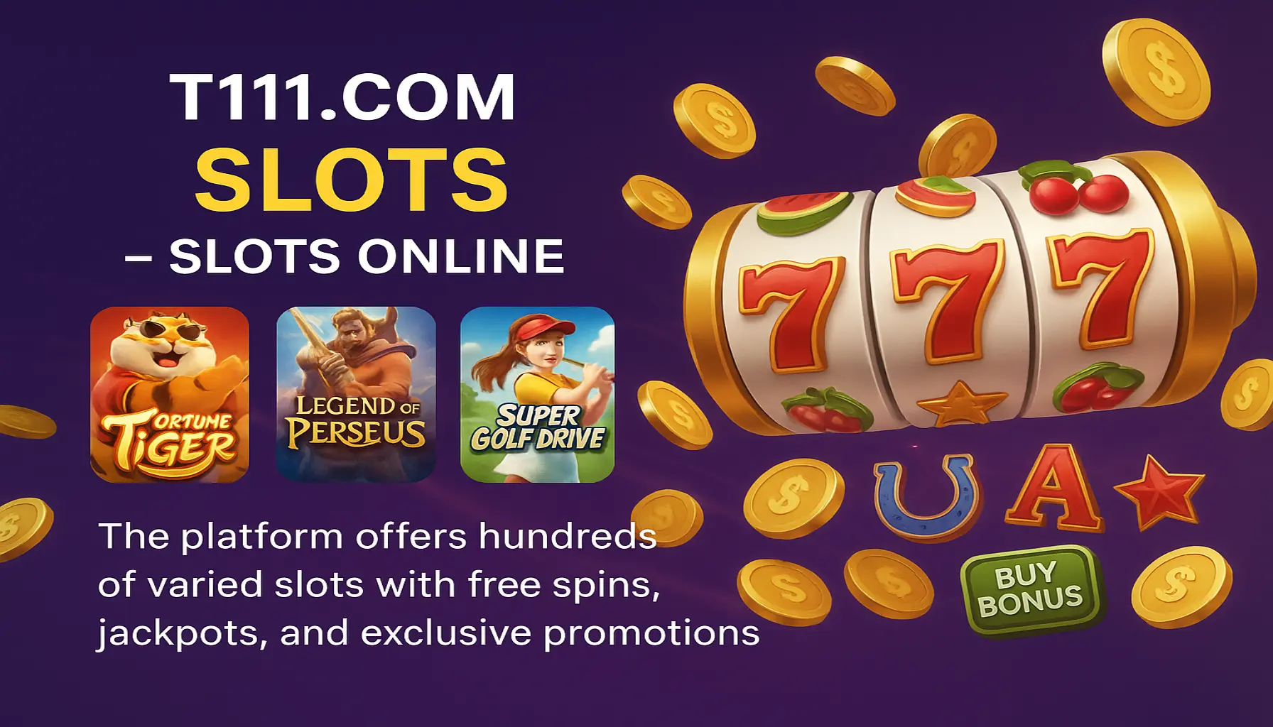 Jogos de Slot no Casino Online T111.COM