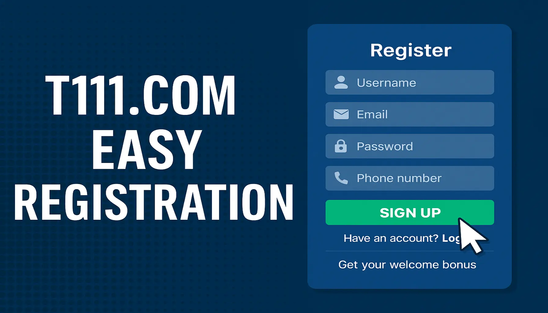 Não Perca tempo, o rRgistro na site T111.COM